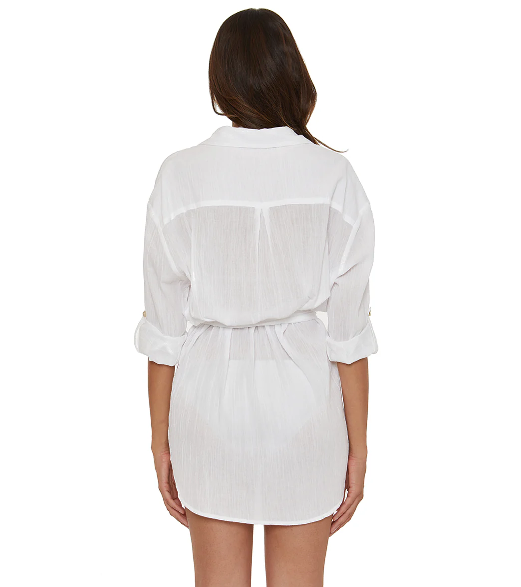 Becca Swim Women's Gauzy Shirt Dress Cover Up - Image 3