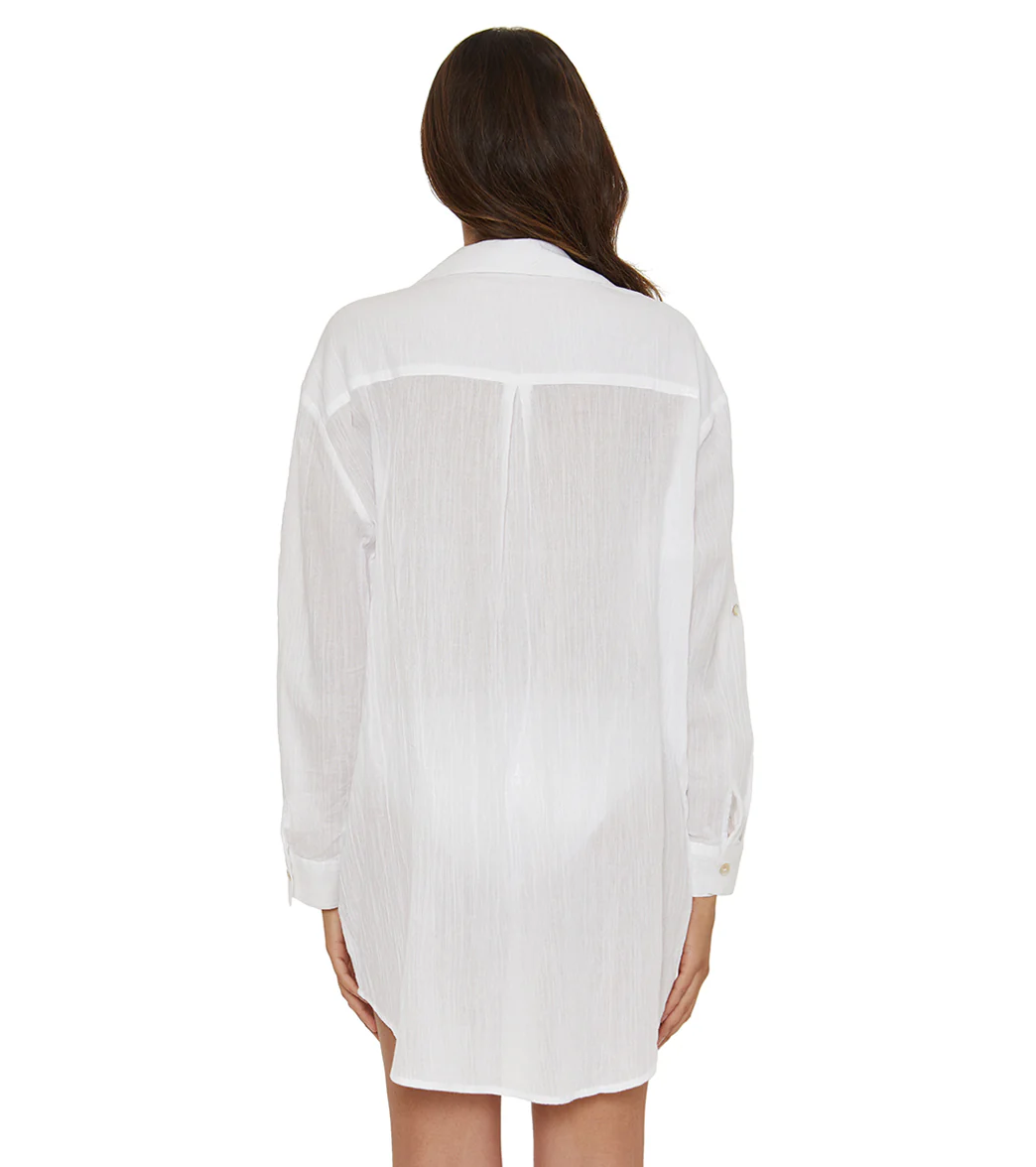 Becca Swim Women's Gauzy Shirt Dress Cover Up - Image 5