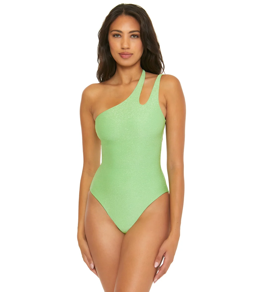 Becca Swim Women's Glimmer One Shoulder One Piece Swimsuit - Image 5