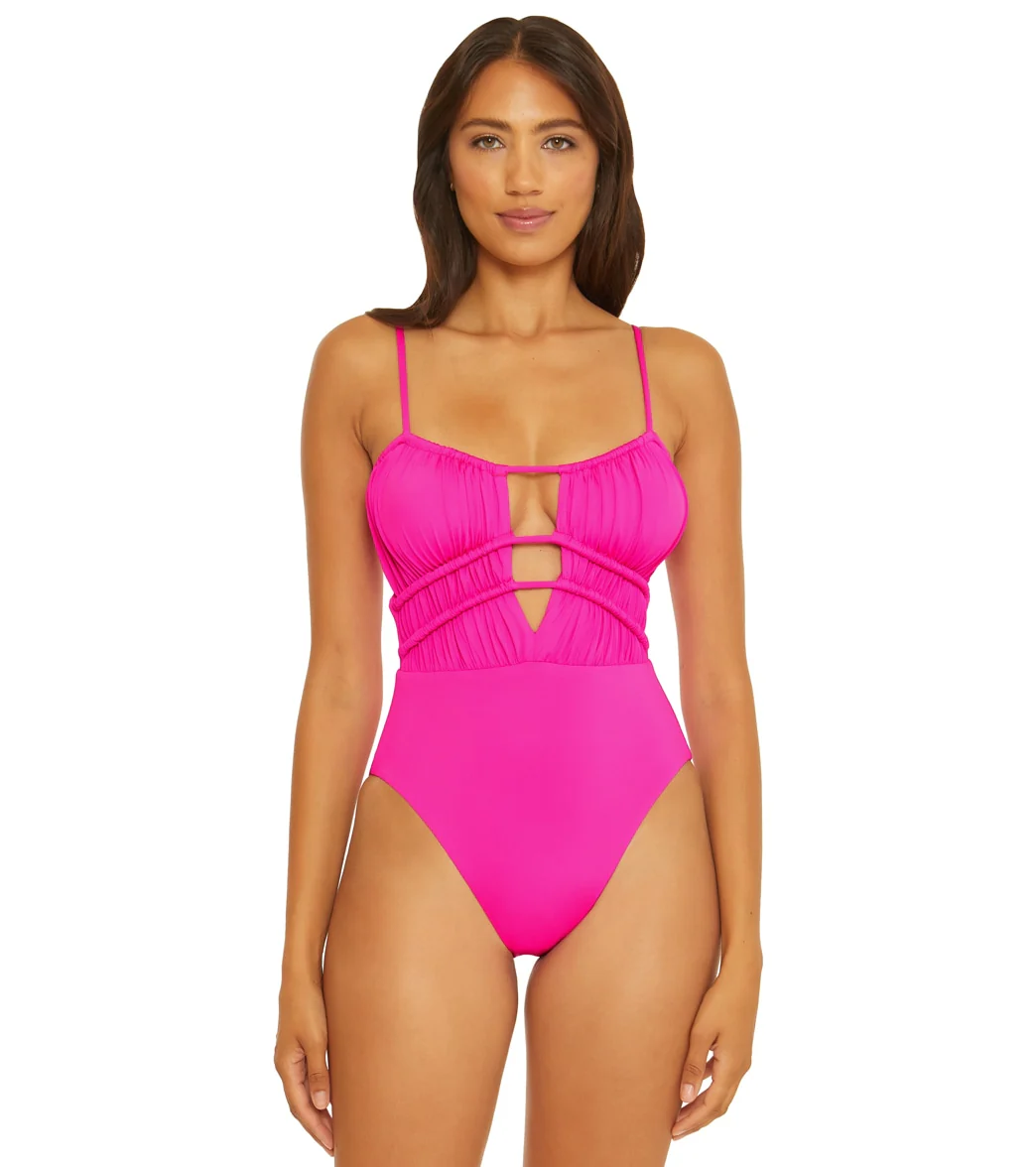 Becca Swim Women's Santorini Sarai Plunge One Piece Swimsuit - Image 4