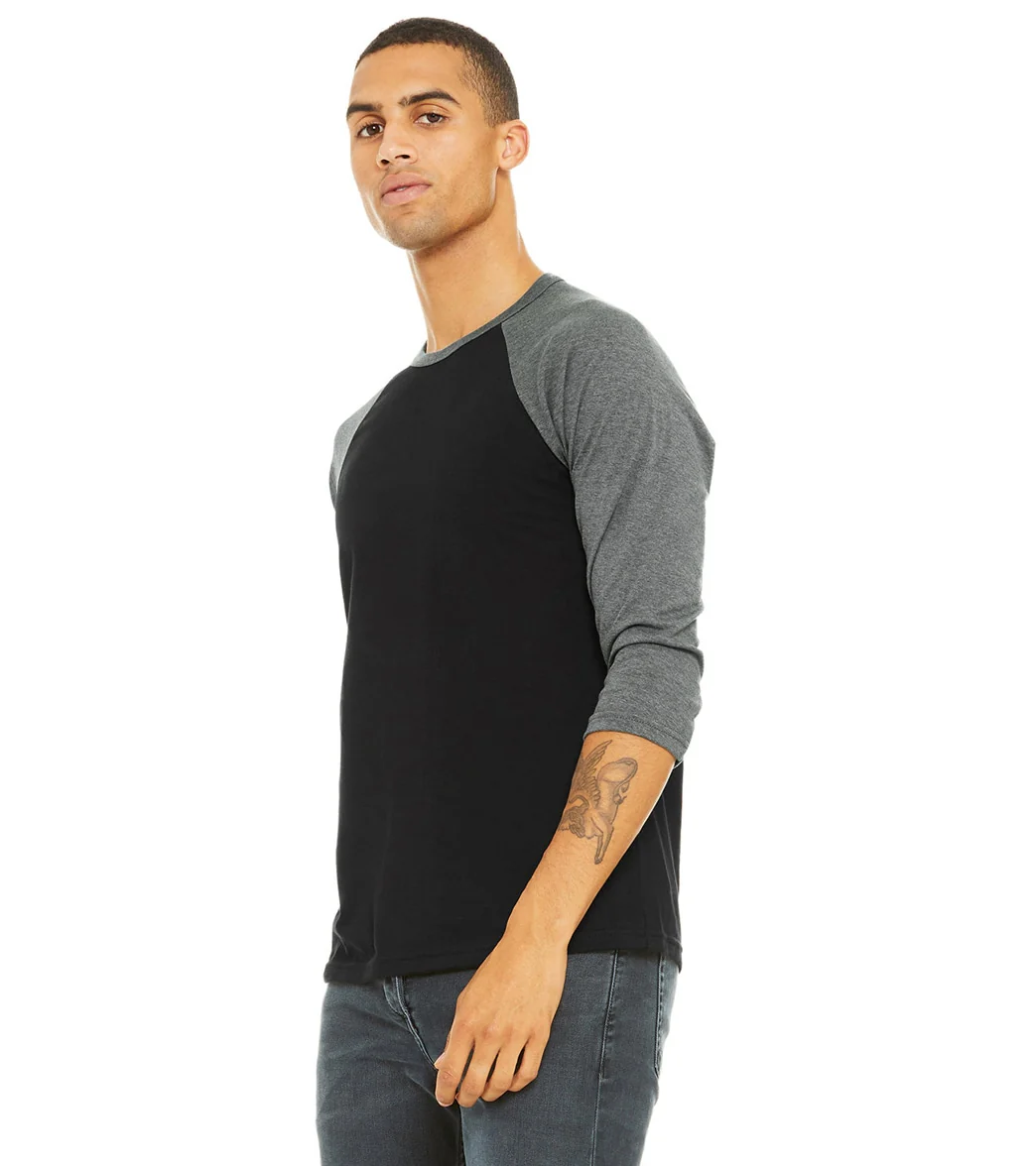 Bella + Canvas Unisex 3/4-Sleeve Baseball T-Shirt - Image 5