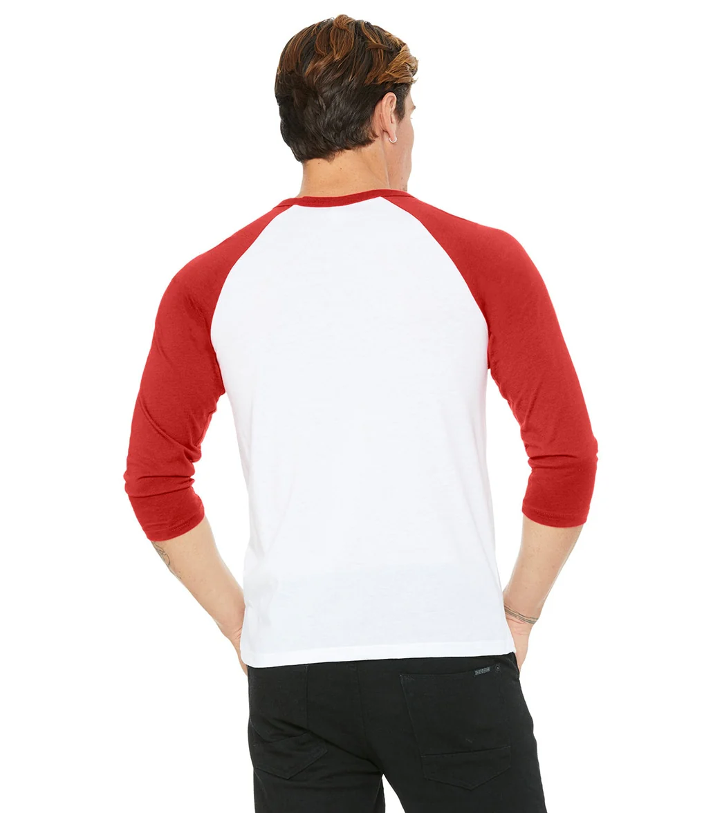 Bella + Canvas Unisex 3/4-Sleeve Baseball T-Shirt - Image 56