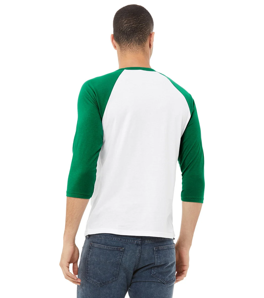 Bella + Canvas Unisex 3/4-Sleeve Baseball T-Shirt - Image 88