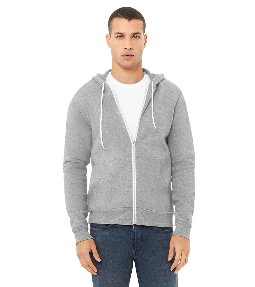 Bella + Canvas Unisex Sponge Fleece Full-Zip Hooded Sweatshirt - Image 102