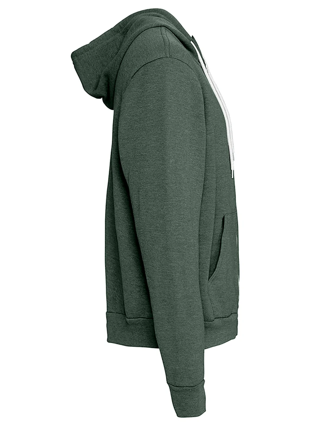 Bella + Canvas Unisex Sponge Fleece Full-Zip Hooded Sweatshirt - Image 3