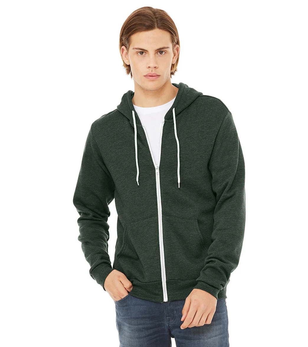 Bella + Canvas Unisex Sponge Fleece Full-Zip Hooded Sweatshirt - Image 5