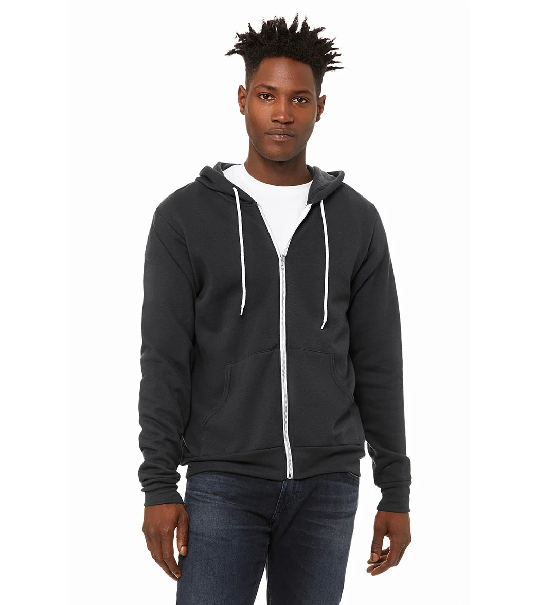 Bella + Canvas Unisex Sponge Fleece Full-Zip Hooded Sweatshirt - Image 59