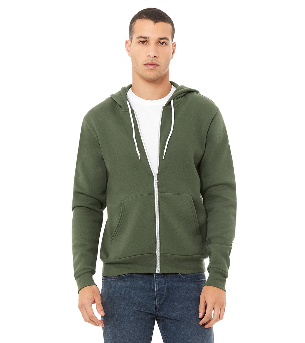 Bella + Canvas Unisex Sponge Fleece Full-Zip Hooded Sweatshirt - Image 94