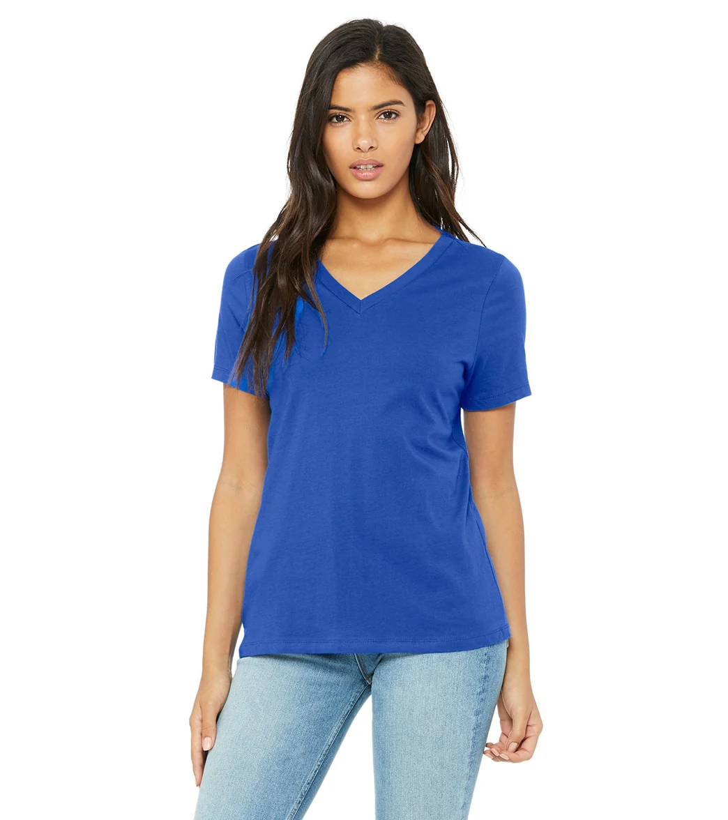 Bella + Canvas Women's Relaxed Jersey V-Neck T-Shirt - Image 2