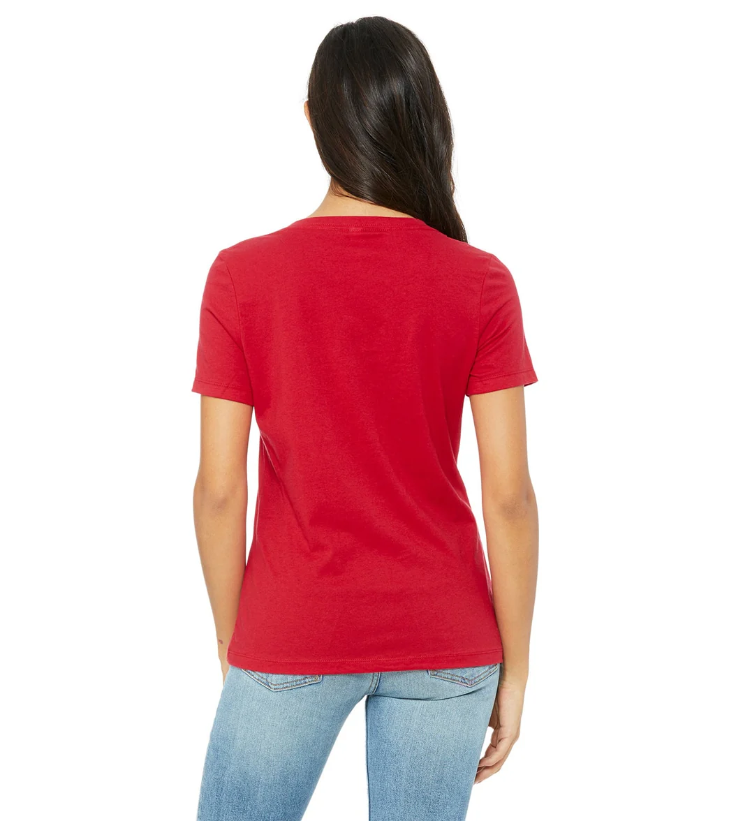 Bella + Canvas Women's Relaxed Jersey V-Neck T-Shirt - Image 24