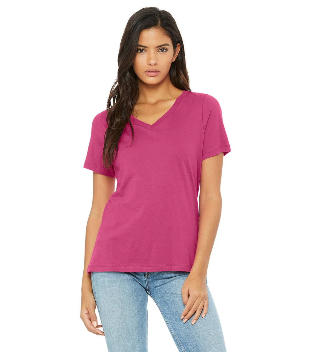 Bella + Canvas Women's Relaxed Jersey V-Neck T-Shirt - Image 50