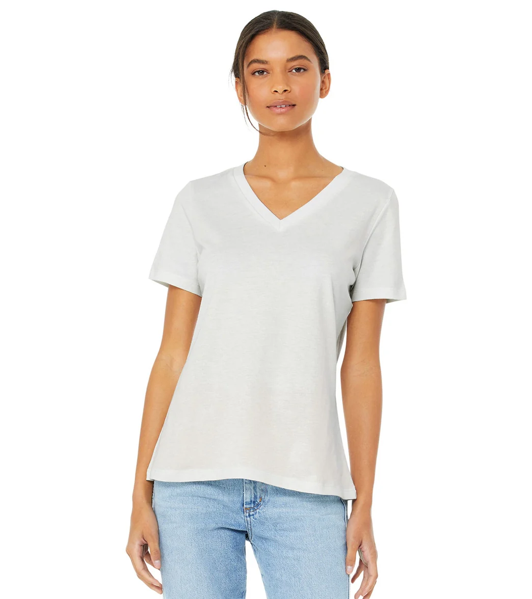 Bella + Canvas Women's Relaxed Jersey V-Neck T-Shirt - Image 71
