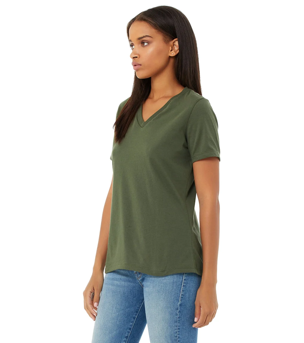 Bella + Canvas Women's Relaxed Jersey V-Neck T-Shirt - Image 85