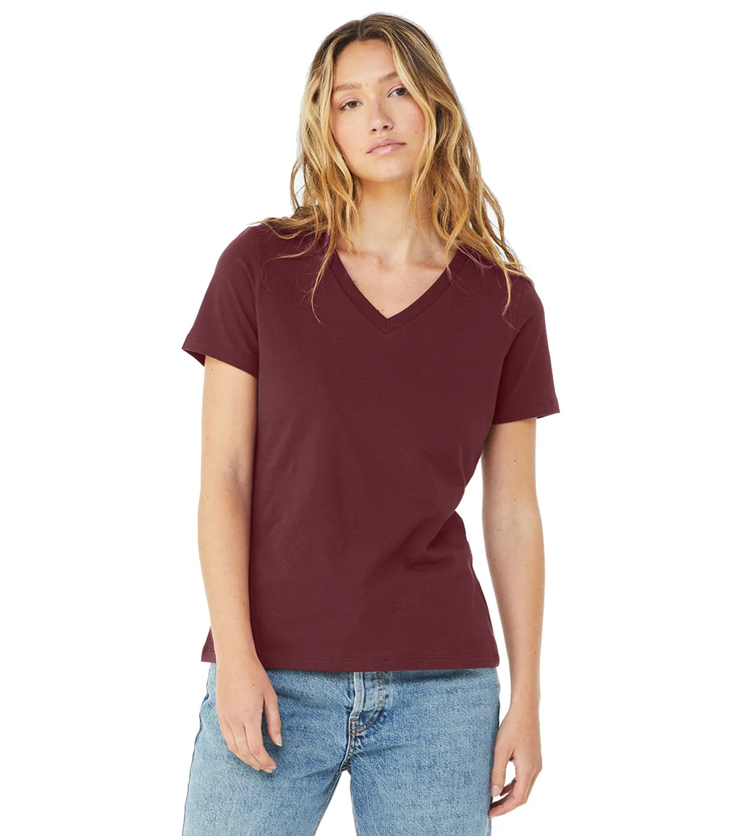 Bella + Canvas Women's Relaxed Jersey V-Neck T-Shirt - Image 97