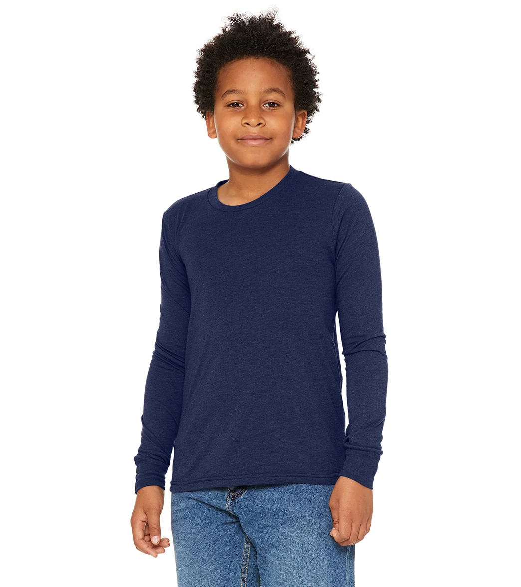 Bella + Canvas Youth Jersey Long Sleeve T-Shirt - Image 38
