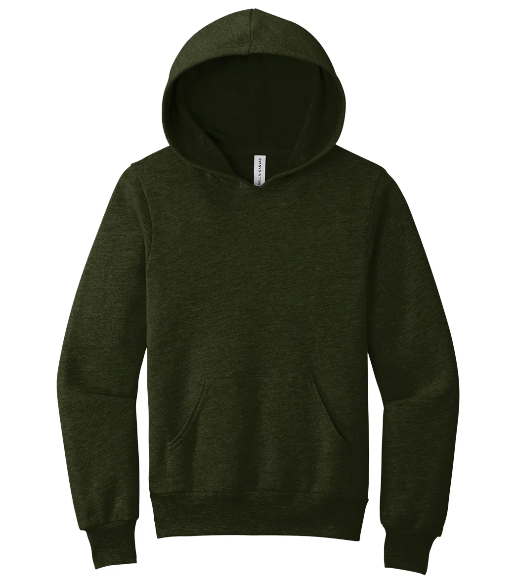 Bella + Canvas Youth Sponge Fleece Pullover Hoodie - Image 34
