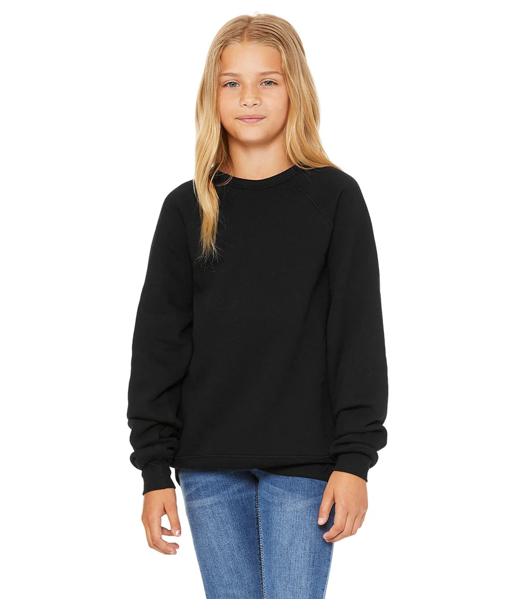 Bella + Canvas Youth Sponge Fleece Raglan Sweatshirt - Image 11