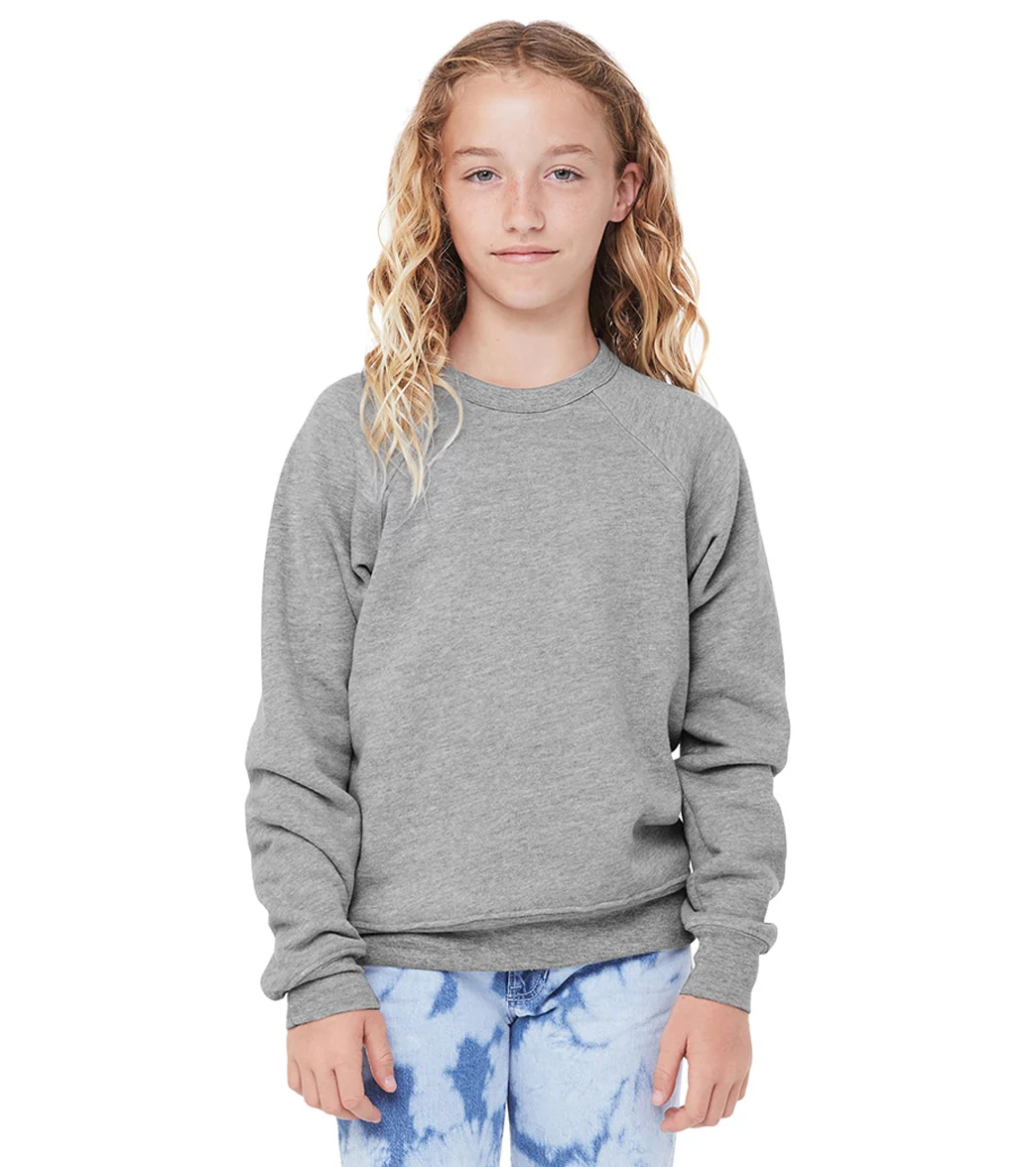 Bella + Canvas Youth Sponge Fleece Raglan Sweatshirt - Image 19