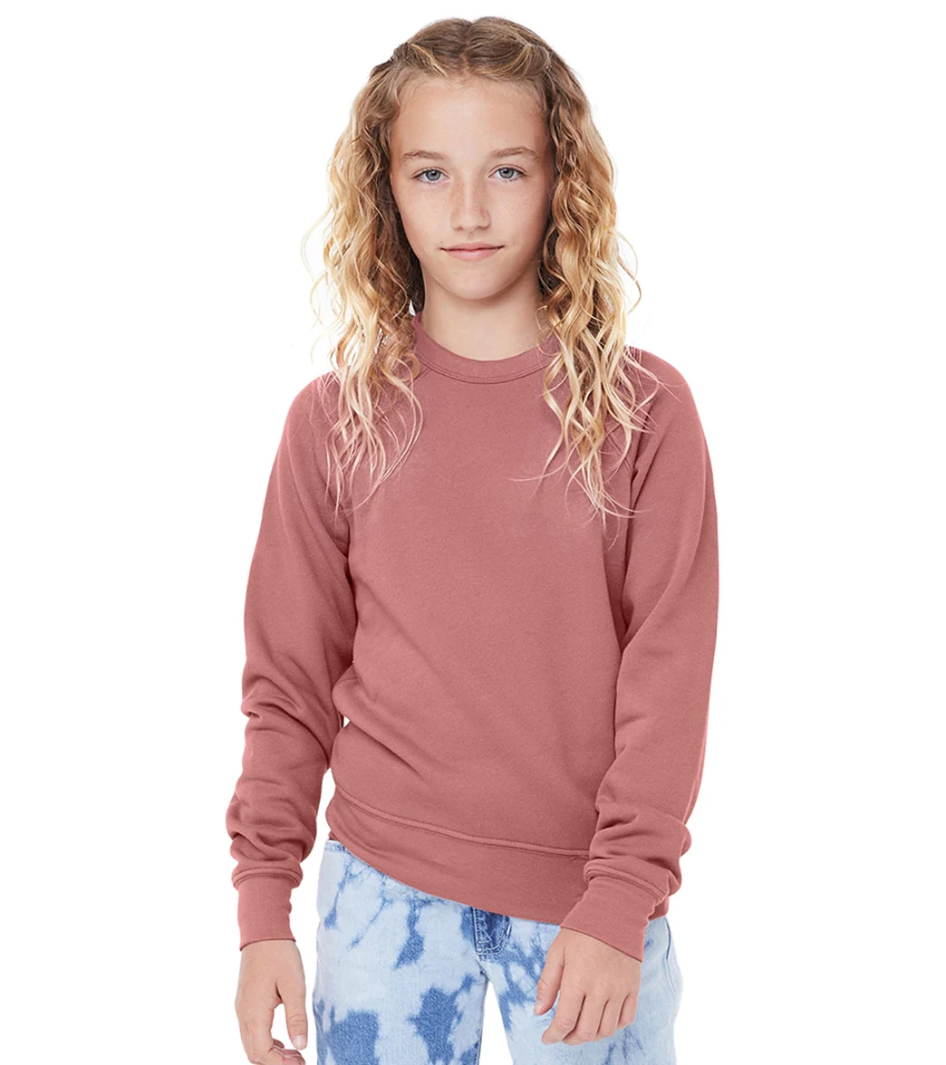 Bella + Canvas Youth Sponge Fleece Raglan Sweatshirt - Image 24