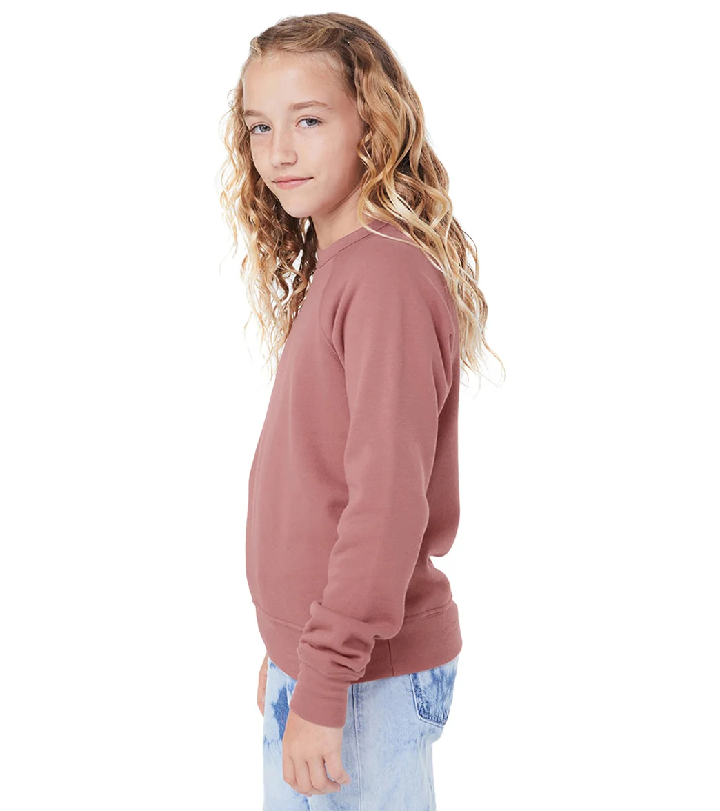 Bella + Canvas Youth Sponge Fleece Raglan Sweatshirt - Image 25