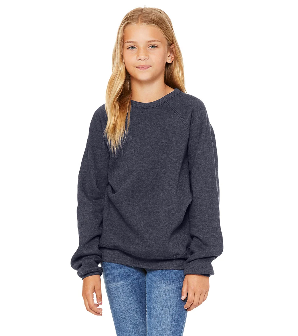 Bella + Canvas Youth Sponge Fleece Raglan Sweatshirt - Image 34