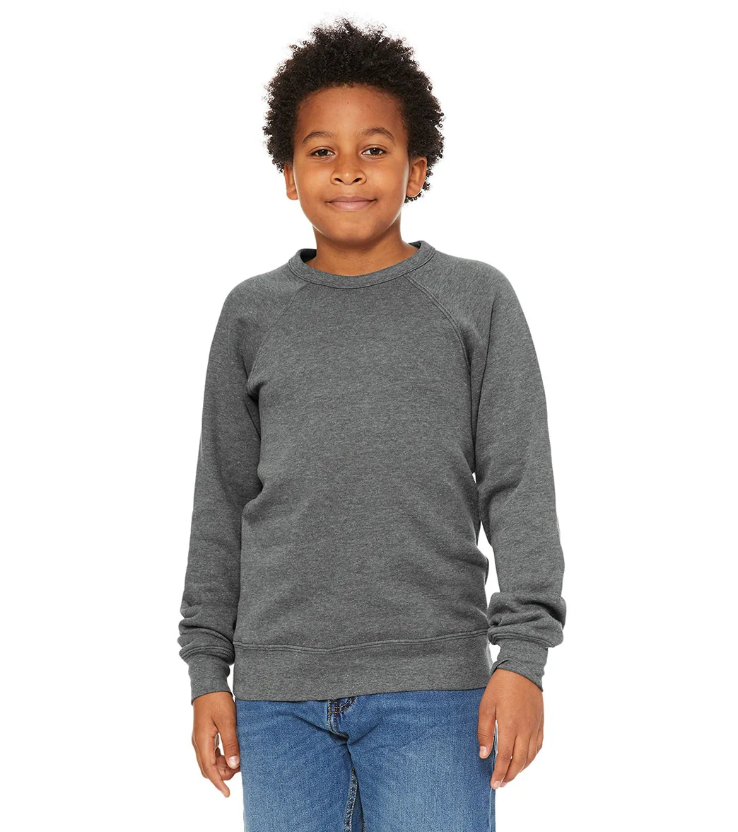 Bella + Canvas Youth Sponge Fleece Raglan Sweatshirt - Image 42