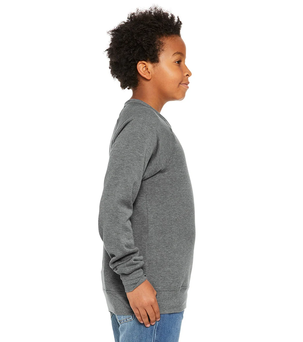 Bella + Canvas Youth Sponge Fleece Raglan Sweatshirt - Image 43