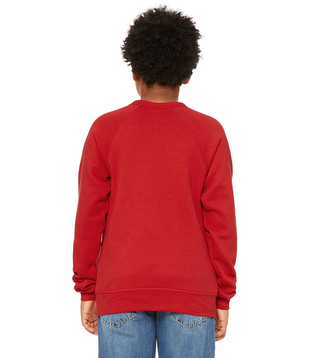 Bella + Canvas Youth Sponge Fleece Raglan Sweatshirt - Image 5