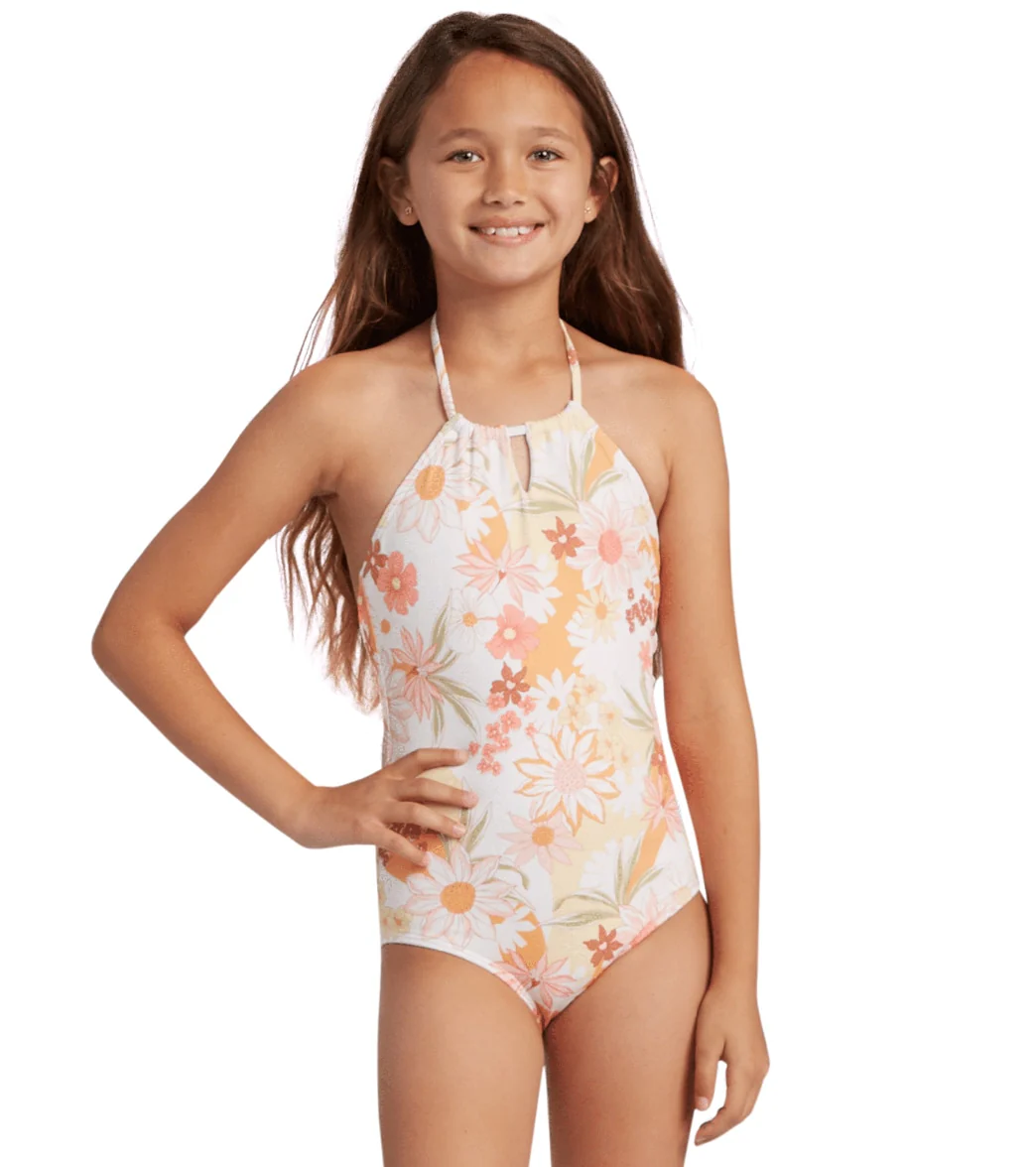 Billabong Girls' Little Bit Of Sunshine One Piece Swimwear - Image 6