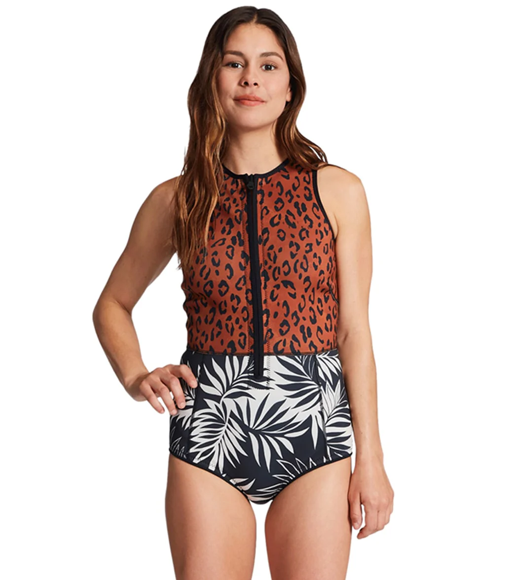 Billabong Women's 1mm Sol Sista Shorty Springsuit Wetsuit - Image 4