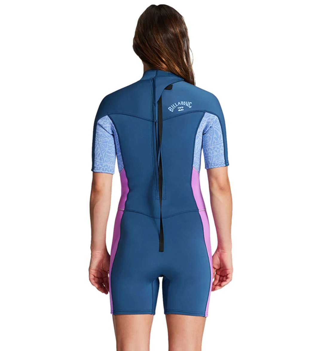 Billabong Women's 2mm Synergy Back Zip Springsuit Wetsuit - Image 2