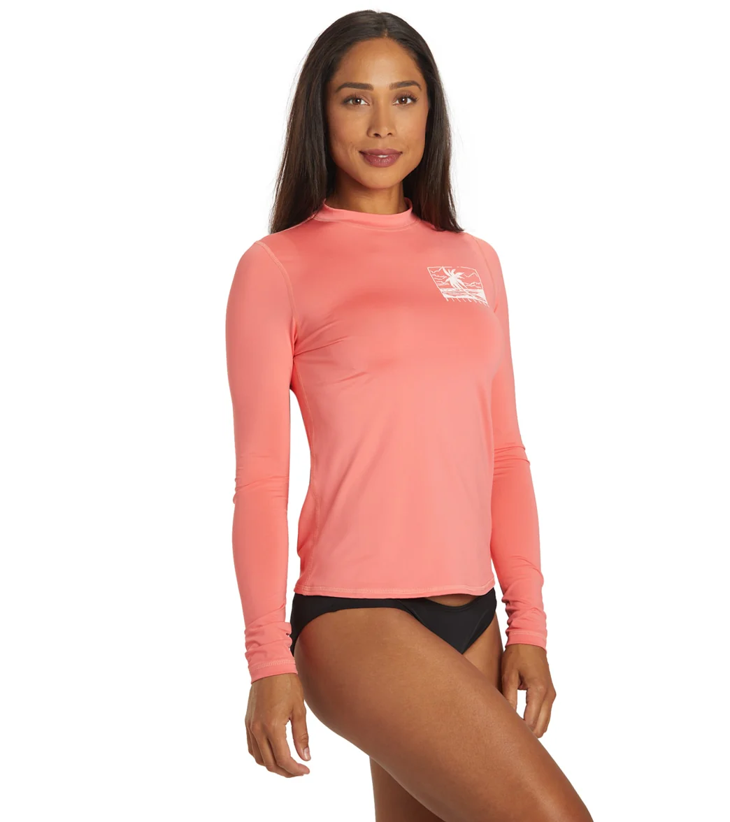 Billabong Women's Core Loose Fit Long Sleeve UPF 50 Surf Shirt - Image 8