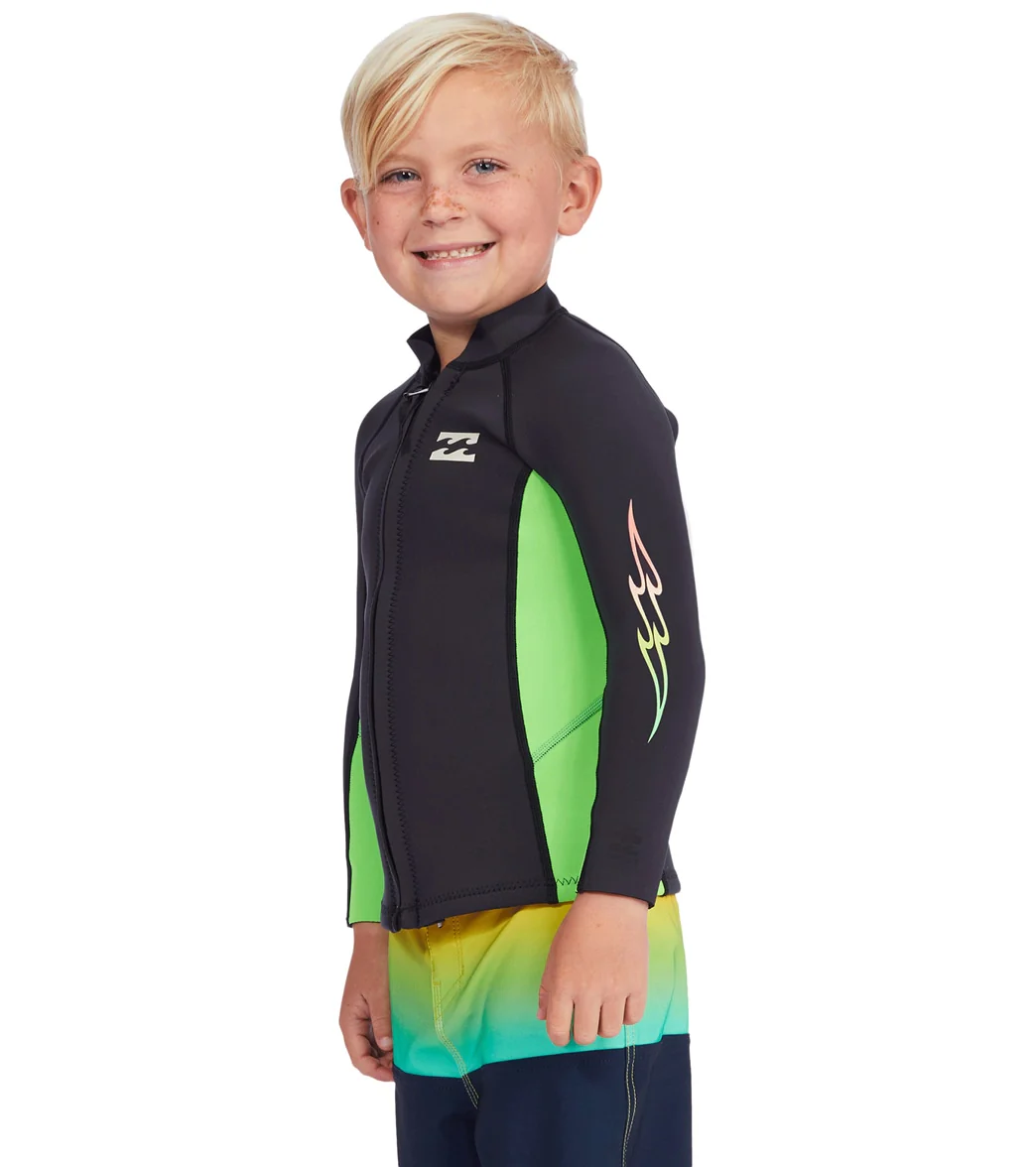 Billabong Youth 1mm Absolute Front Zip Wetsuit Jacket (Little Kid) - Image 4