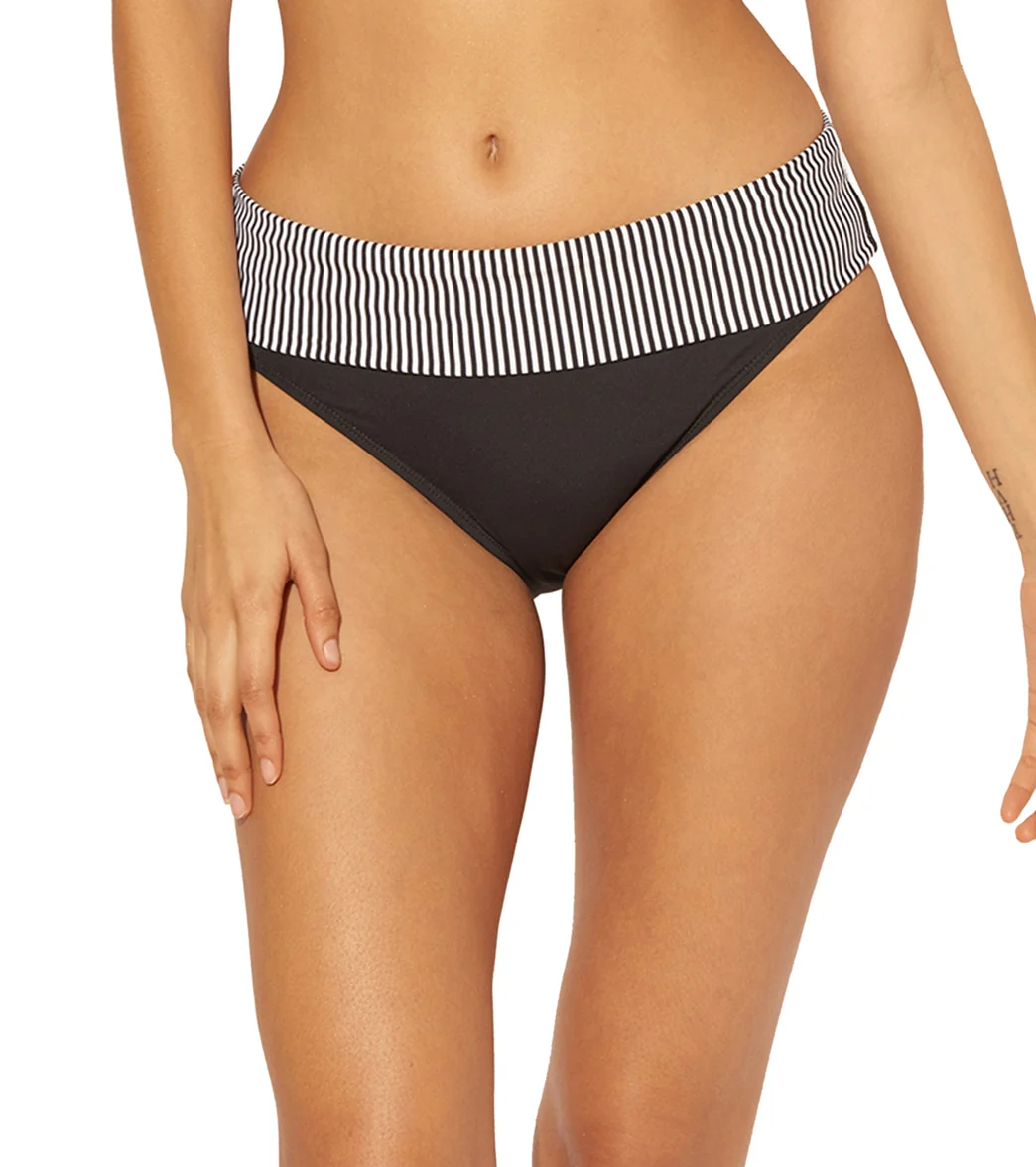BLEU Rod Beattie Women's Inside The Lines Fold Over Bikini Bottom