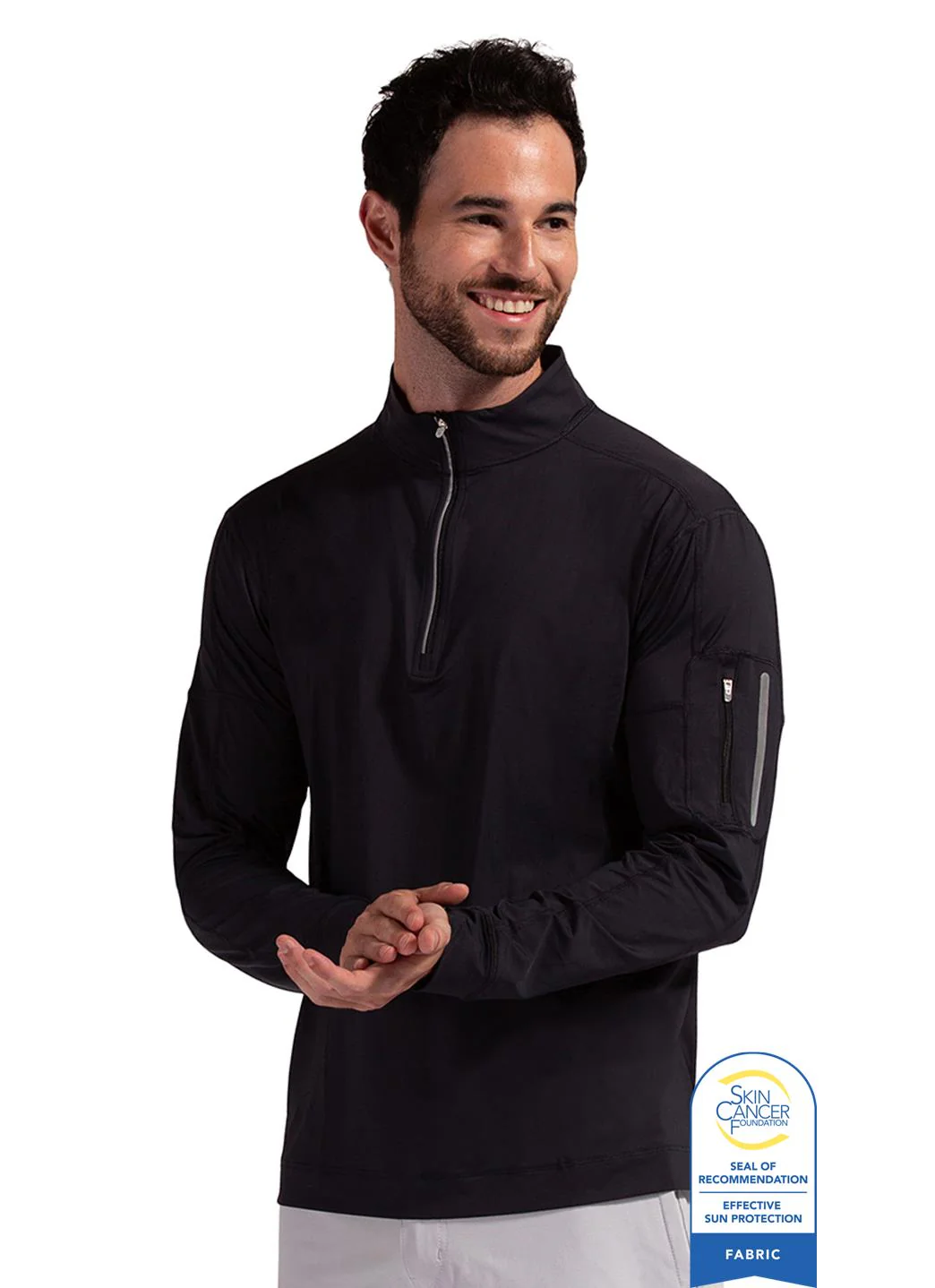 Bloq UV Men's Mock 1/4 Zip UPF 50 Pull Over - Image 7