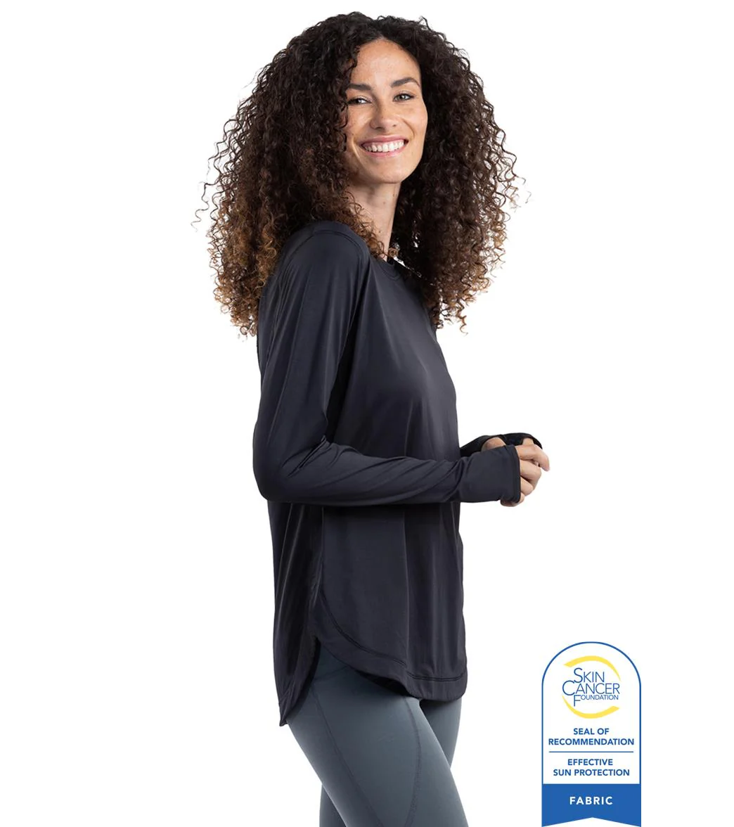 Bloq UV Women's Relaxed Scallop Long Sleeve UPF 50 Sun Shirt - Image 11