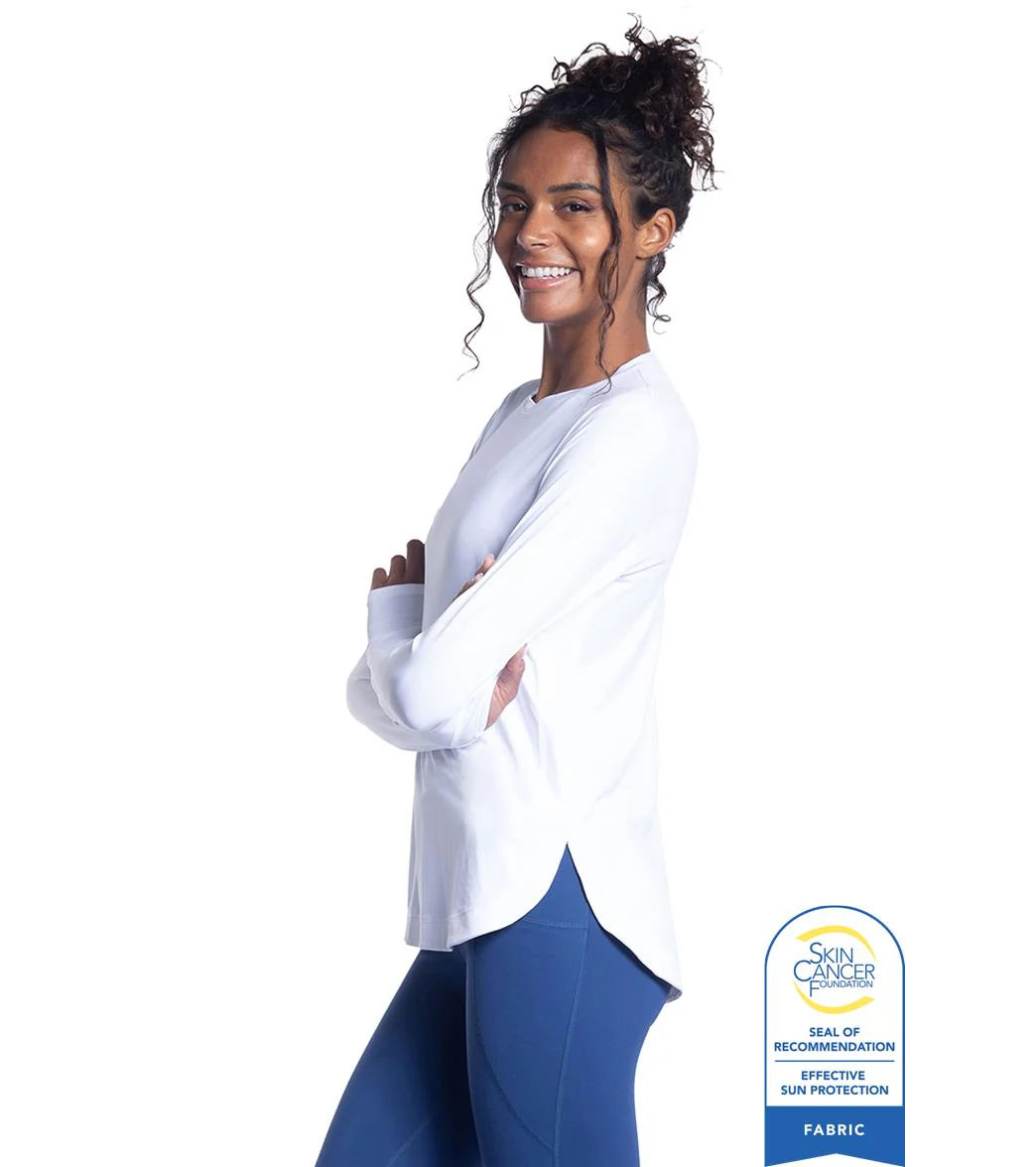 Bloq UV Women's Relaxed Scallop Long Sleeve UPF 50 Sun Shirt - Image 3