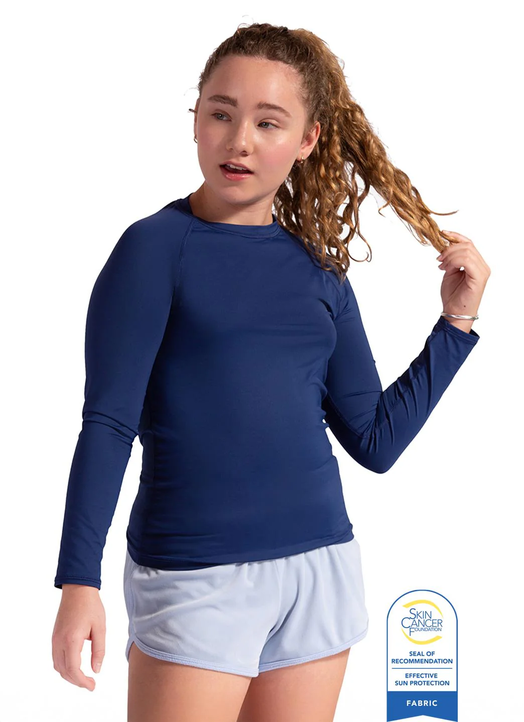 Bloq UV Youth Crew Neck Long Sleeve UPF 50 Swim Shirt - Image 12