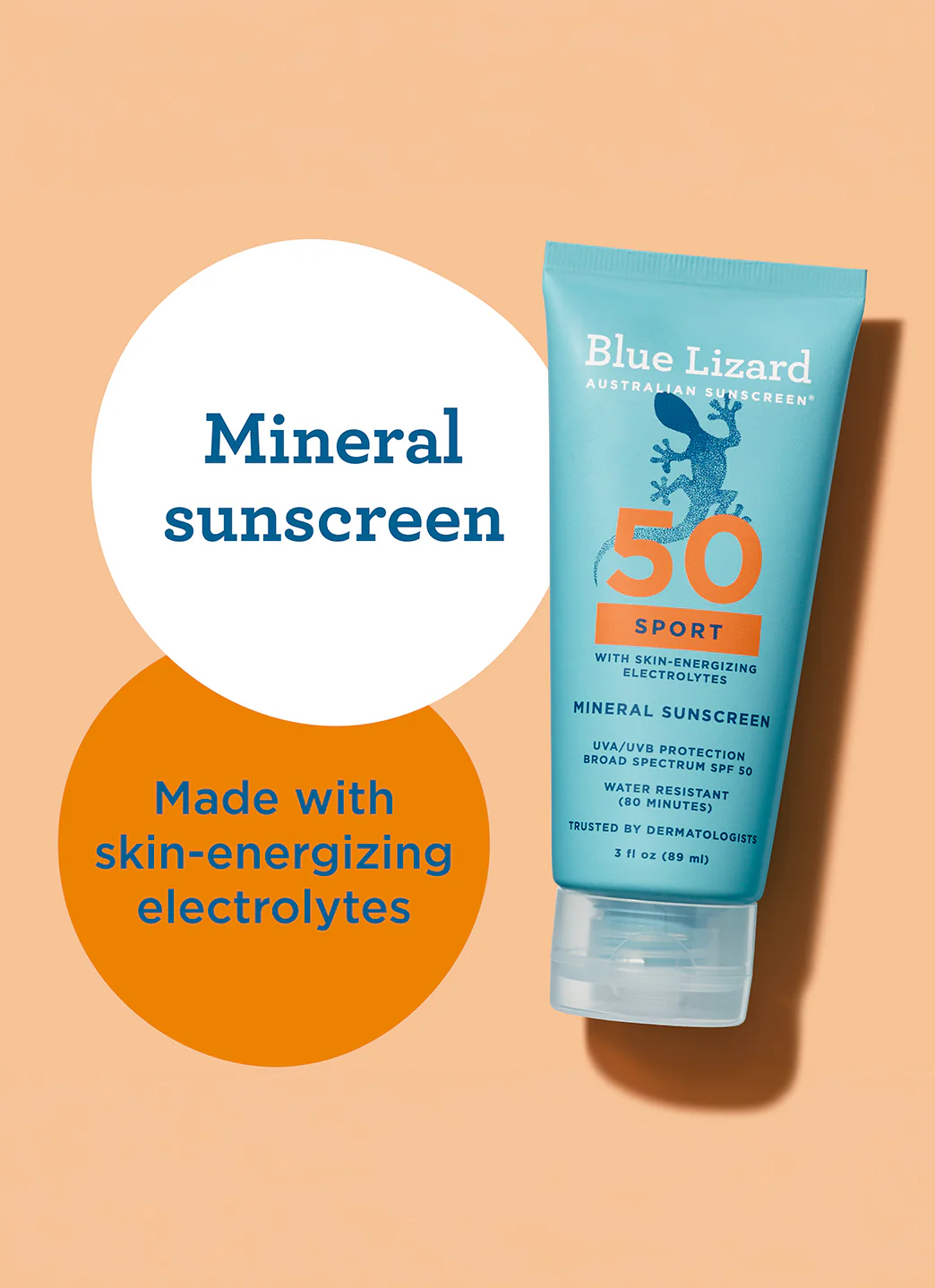 Blue Lizard Sport Mineral SPF 50 Sunscreen Lotion Tube 3 oz - Image 4