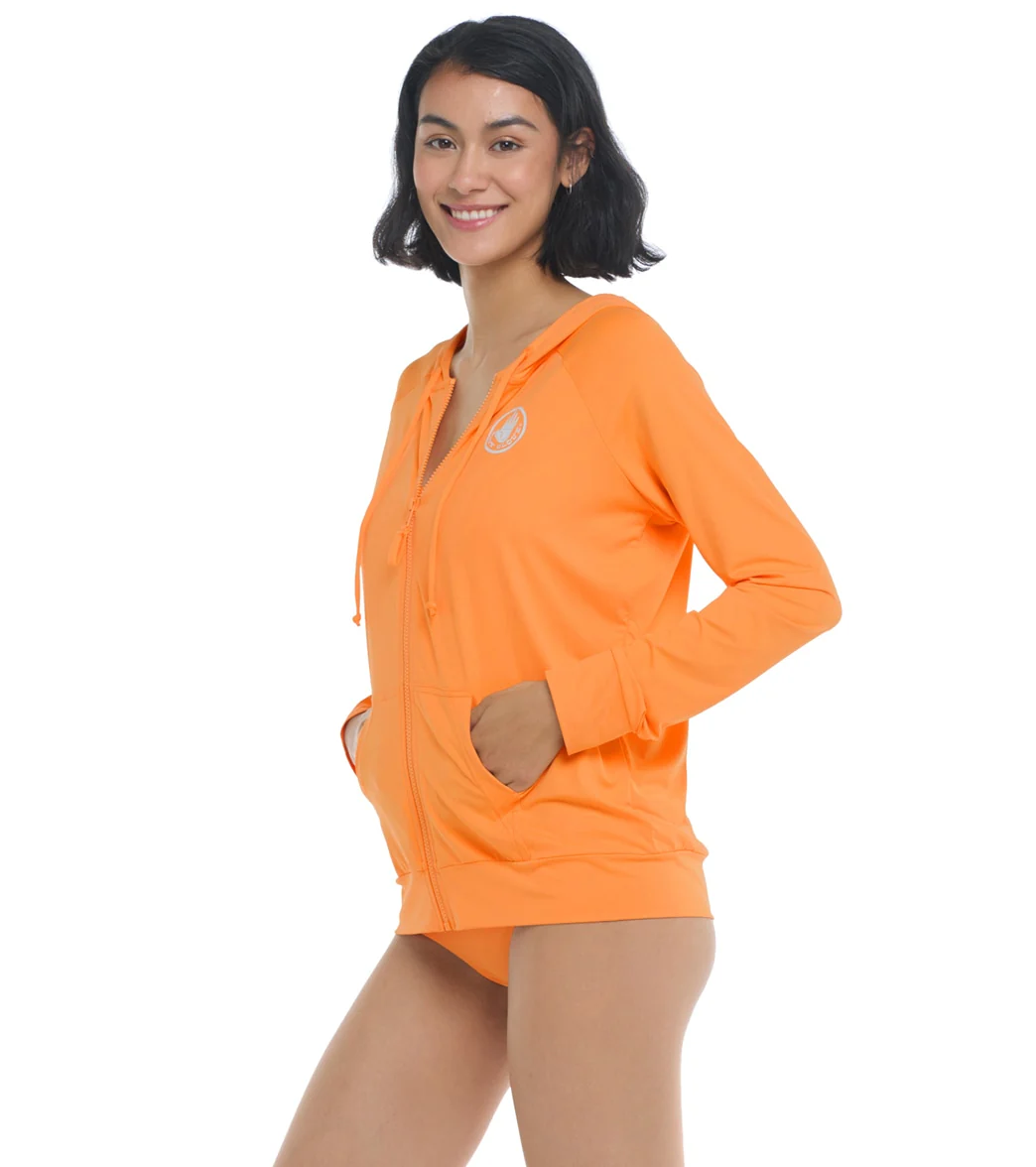 Body Glove Women's Adeline Long Sleeve Hoodie UPF 50 Rash Guard Jacket - Image 14