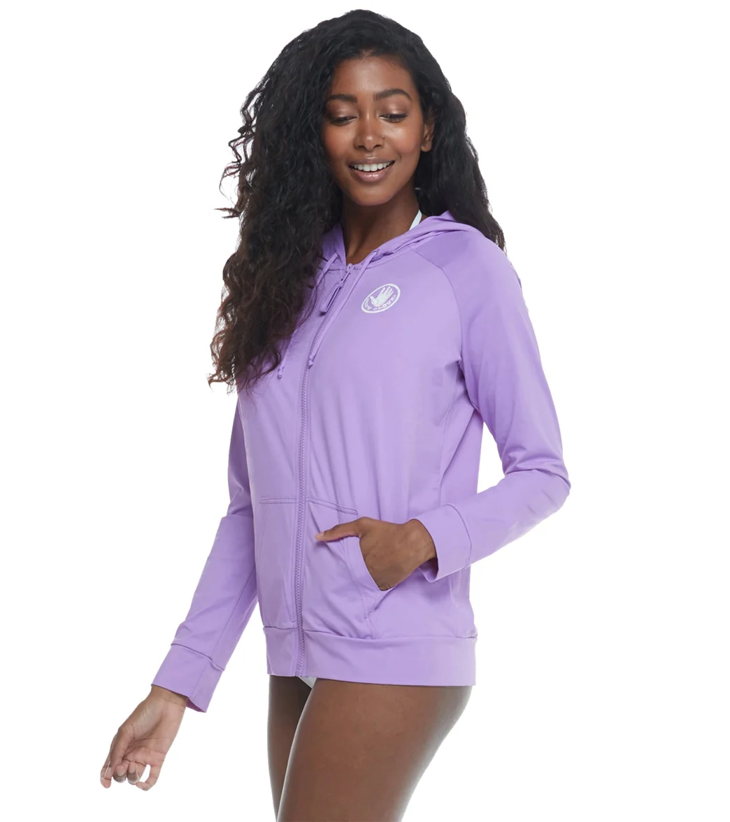 Body Glove Women's Adeline Long Sleeve Hoodie UPF 50 Rash Guard Jacket - Image 20