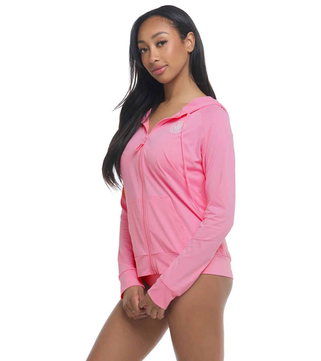 Body Glove Women's Adeline Long Sleeve Hoodie UPF 50 Rash Guard Jacket - Image 26