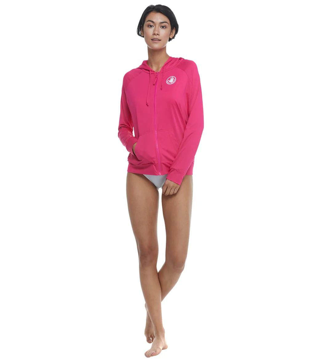 Body Glove Women's Adeline Long Sleeve Hoodie UPF 50 Rash Guard Jacket - Image 52