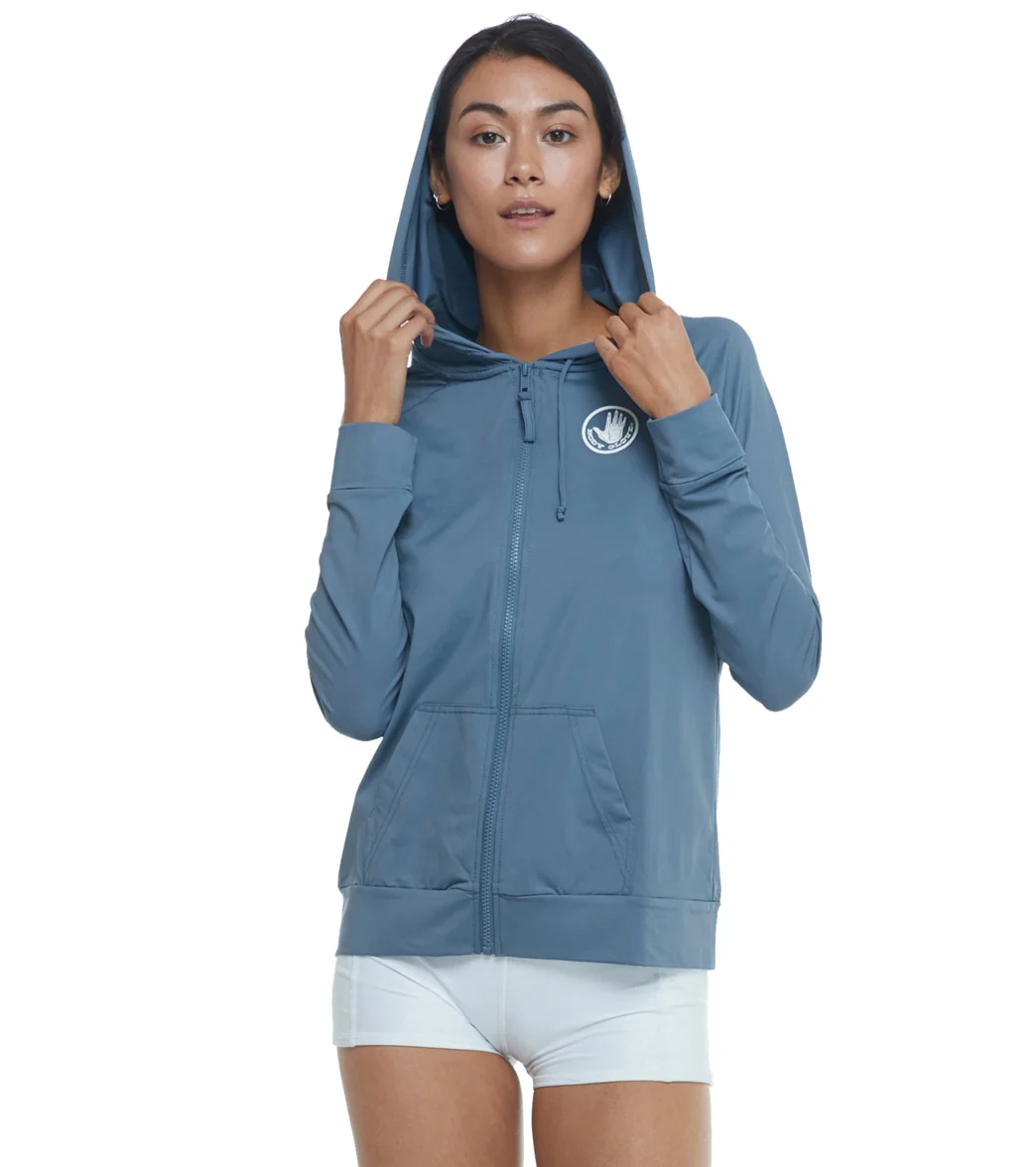 Body Glove Women's Adeline Long Sleeve Hoodie UPF 50 Rash Guard Jacket - Image 67