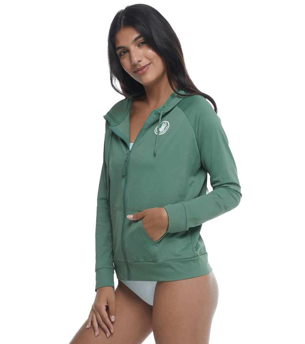 Body Glove Women's Adeline Long Sleeve Hoodie UPF 50 Rash Guard Jacket - Image 69