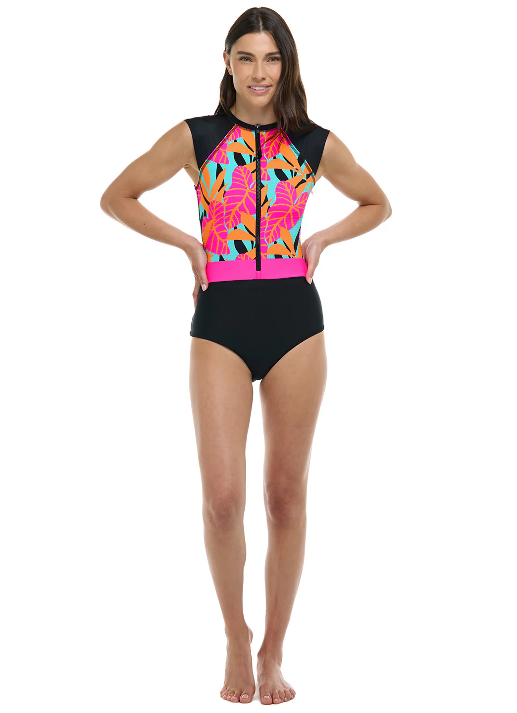 Body Glove Women's Canopy Stand Up Short Sleeve One Piece Paddle Suit - Image 5