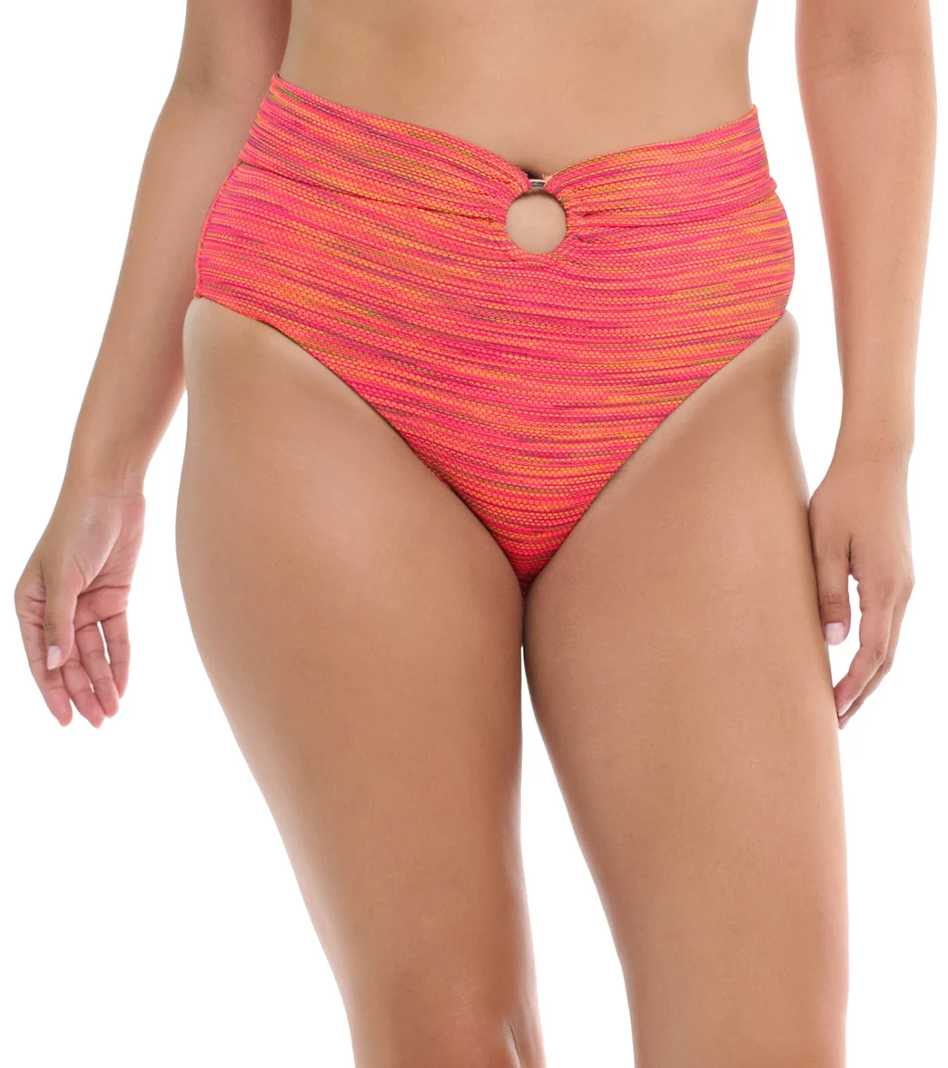 Body Glove Women's Impression Woodstock High Waisted Bikini Bottom - Image 6