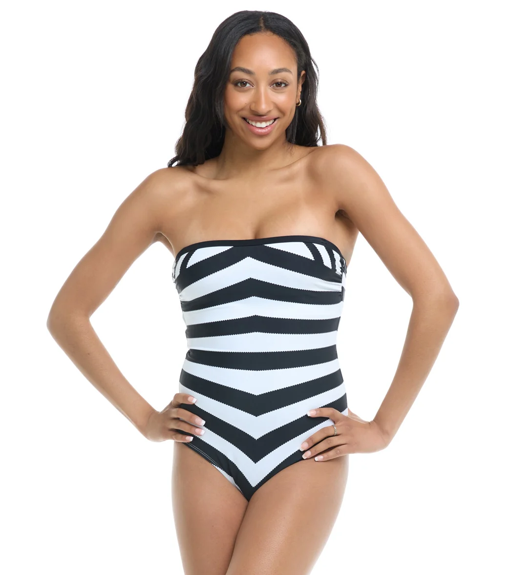 Body Glove Women's Malibu Barbie Beach Babe Bandeau One Piece Swimsuit - Image 11