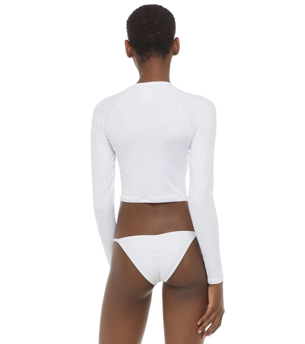 Body Glove Women's Smoothie Let It Be Long Sleeve Crop Rash Guard - Image 42