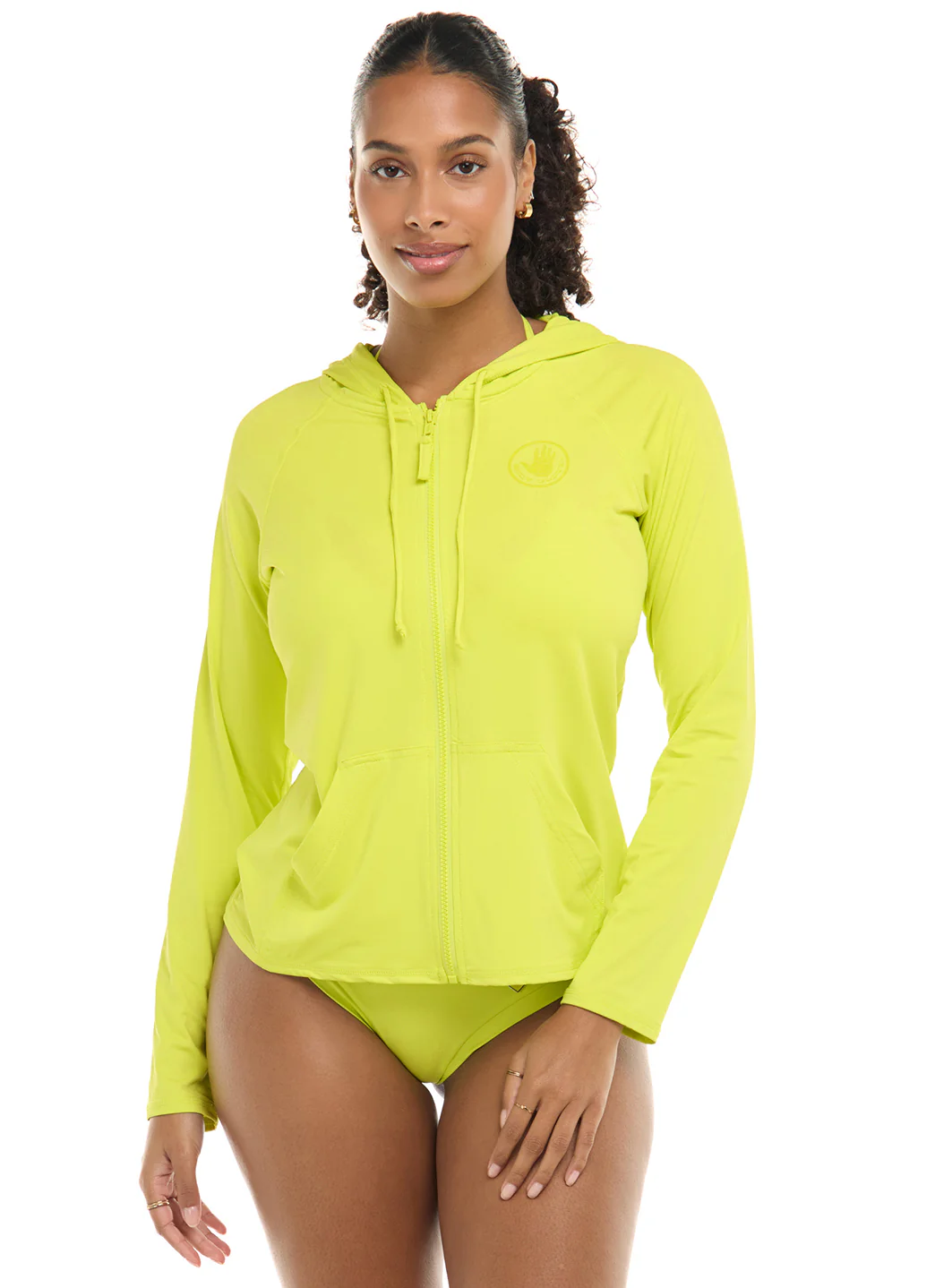 Body Glove Women's Smoothies Barbara Longsleeve UPF 50 Hooded Rash Guard - Image 101